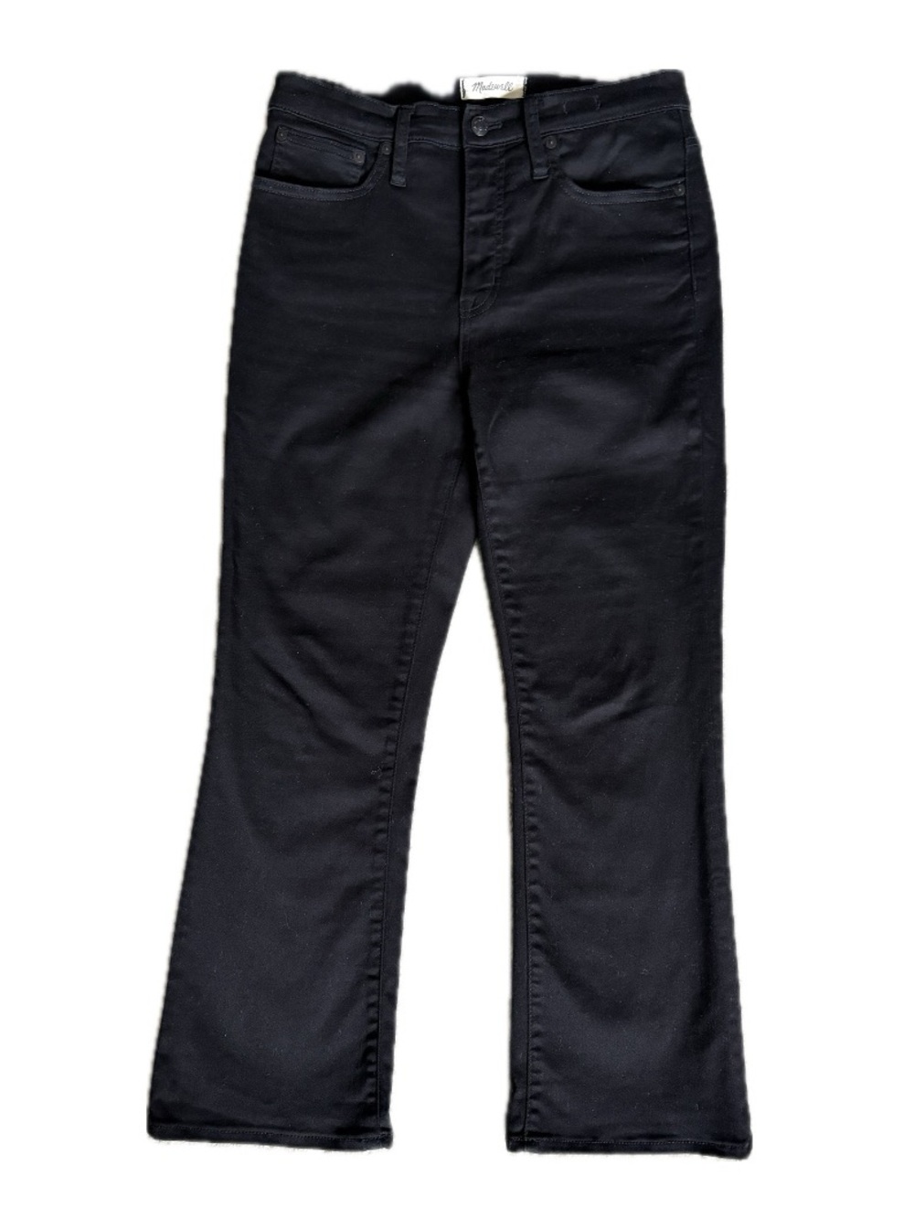 Madewell Cali Demi-Boot Jeans in Black Frost Size 28